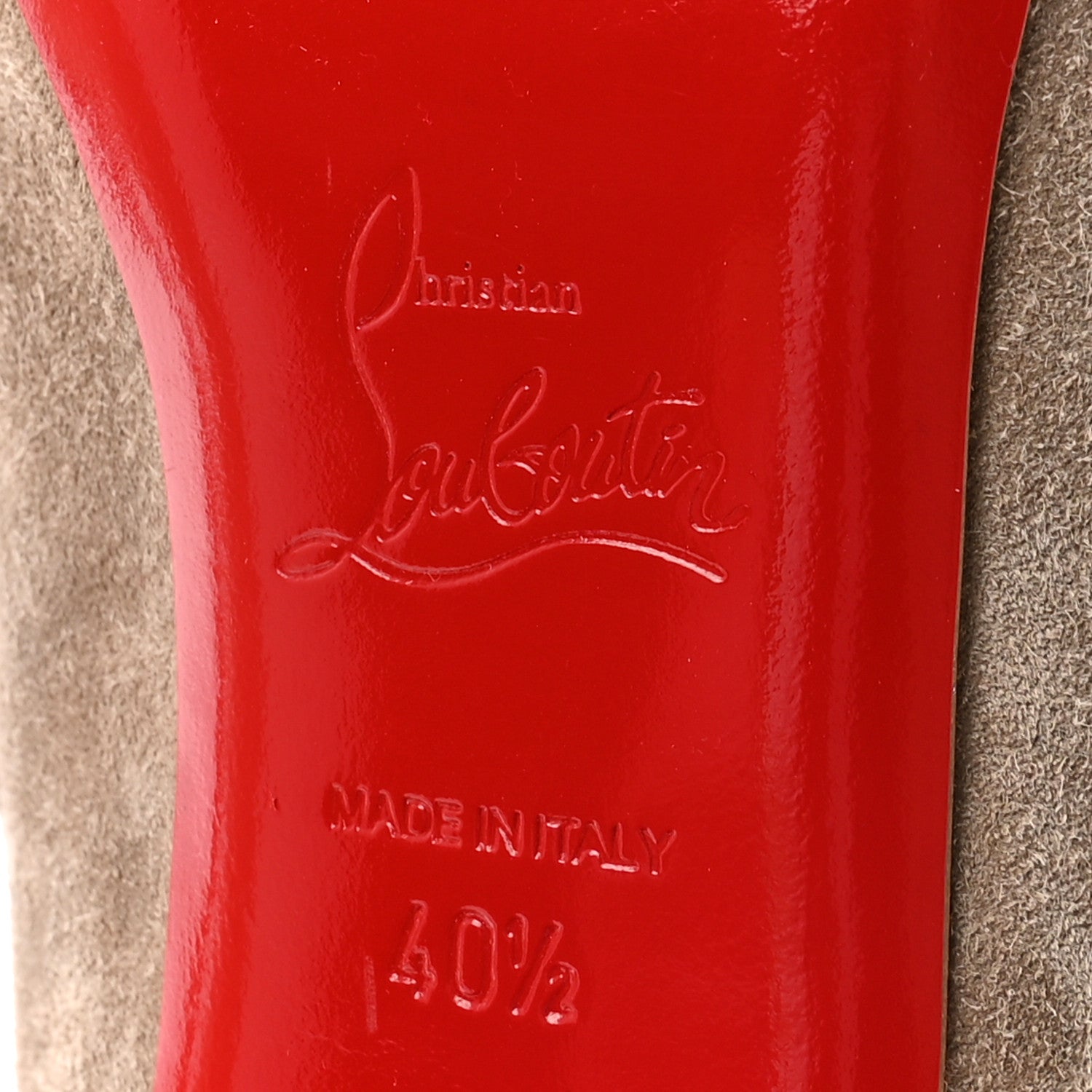Christian Louboutin Veau Velours Bobsleigh 100 Ankle Boots 40.5 Pierre 7 of 9