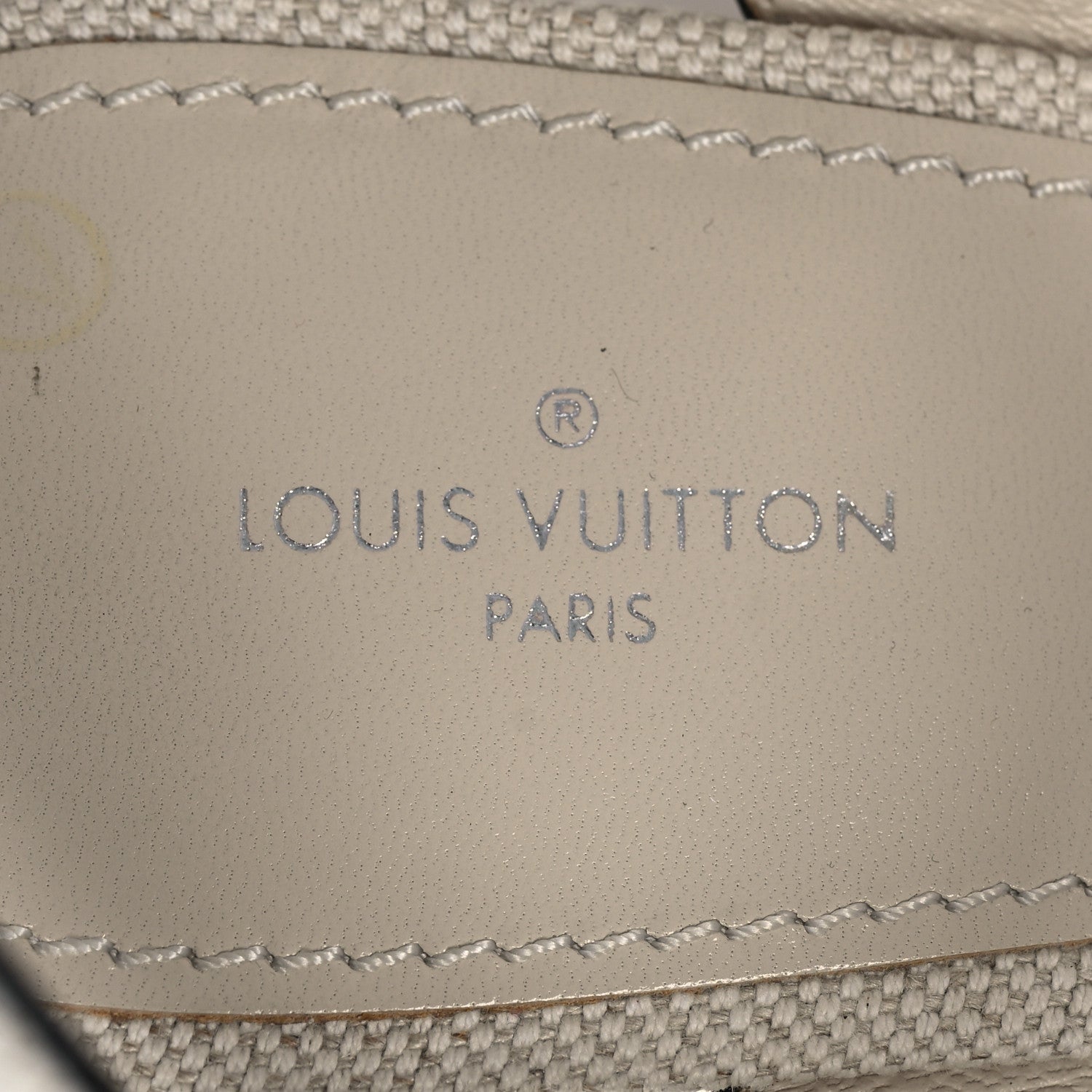 Louis Vuitton Calfskin Canvas Wedge Sandals 38 Beige Black 8 of 8