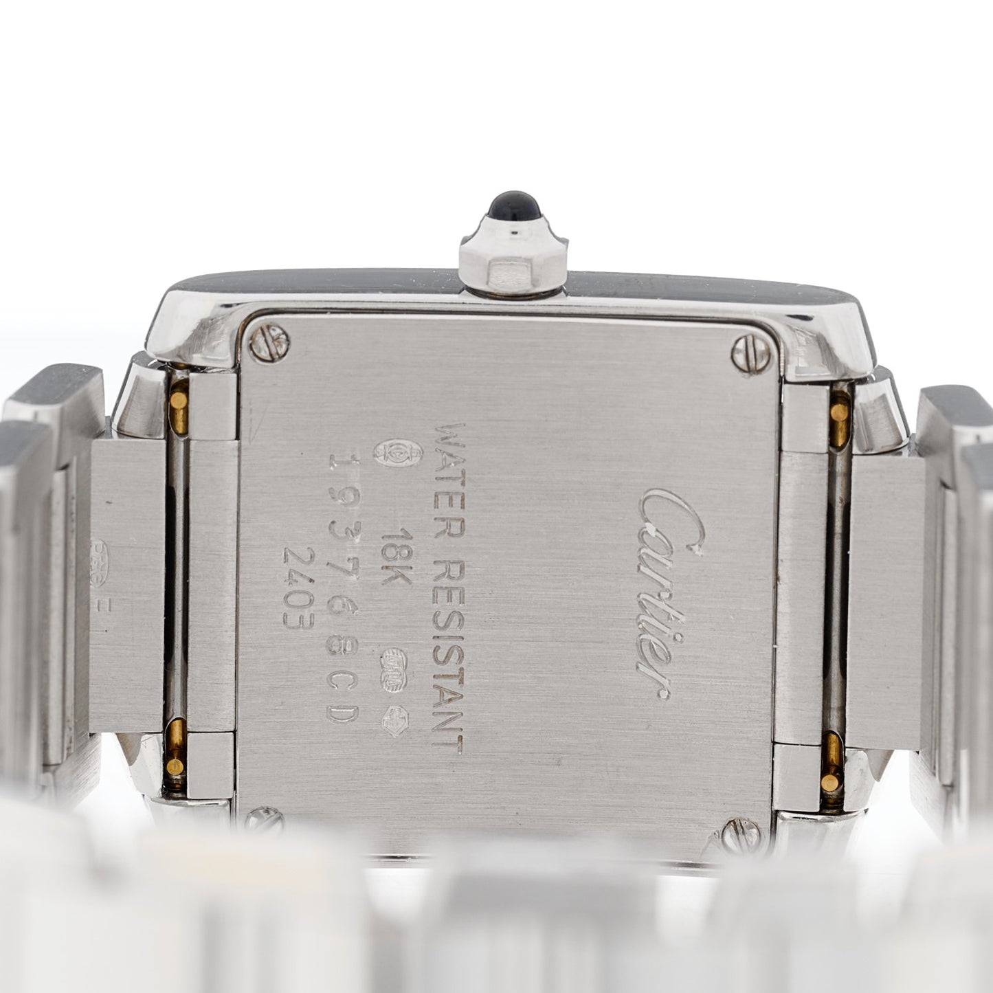 18K White Gold 20mm Tank Francaise Quartz Watch