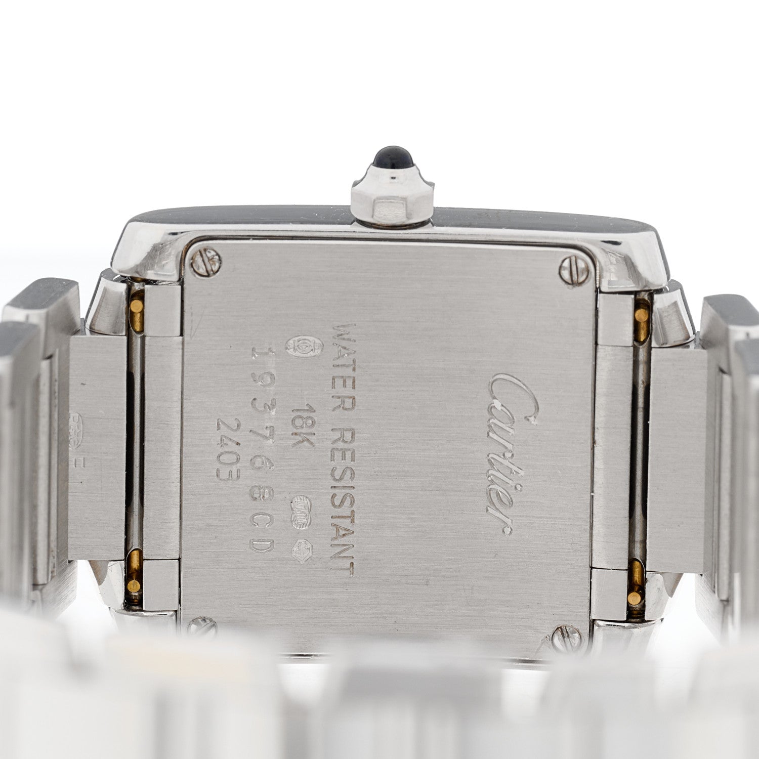 Cartier 18K White Gold 20mm Tank Francaise Quartz Watch 4 of 5