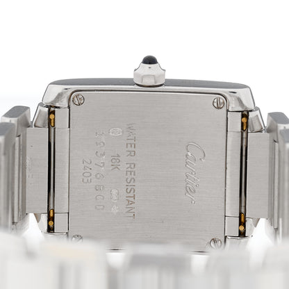 Cartier 18K White Gold 20mm Tank Francaise Quartz Watch 4 of 5