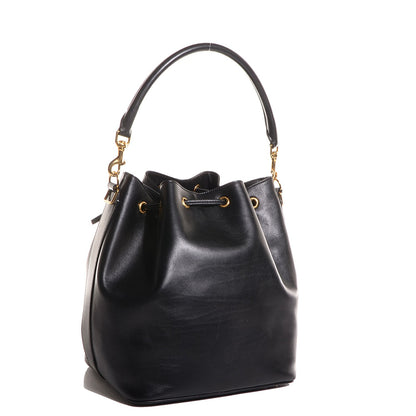 Saint Laurent Calfskin Large Emmanuelle Bucket Bag Black 3 of 8