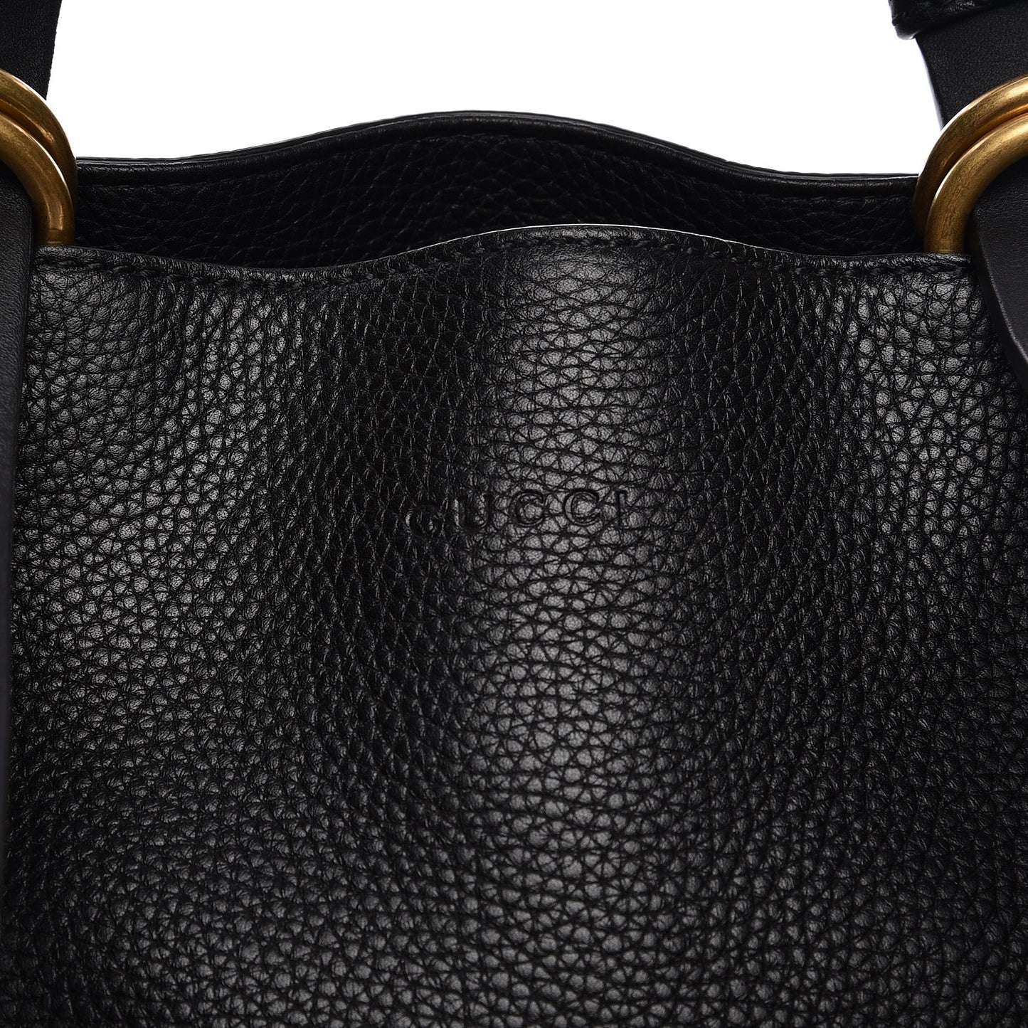 Calfskin Kingsnake Print Drawstring Backpack Black