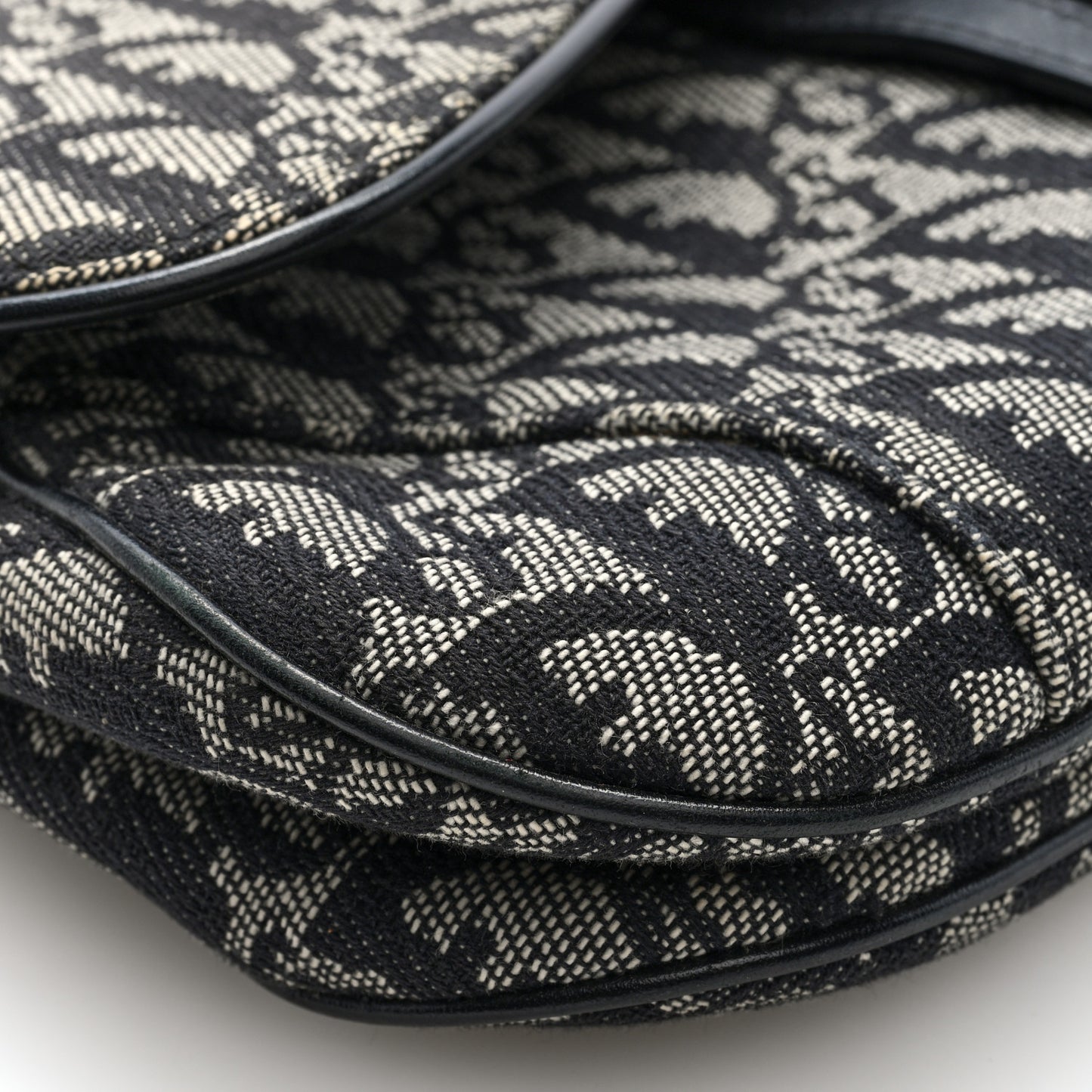 Monogram Double Saddle Bag Black