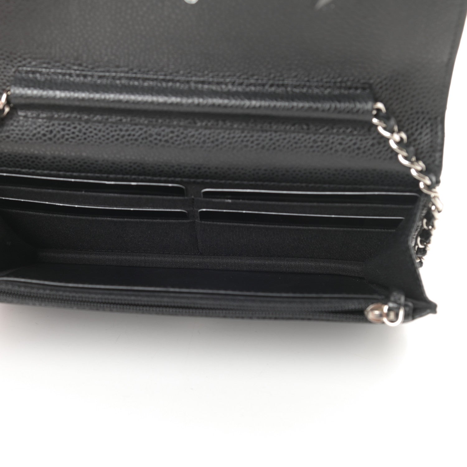 Chanel Caviar Quilted Wallet On Chain WOC Black 5 of 13