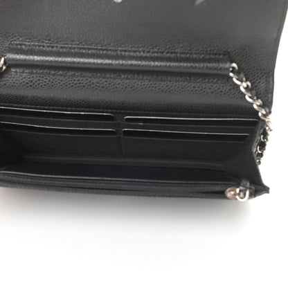 Chanel Caviar Quilted Wallet On Chain WOC Black 5 of 13