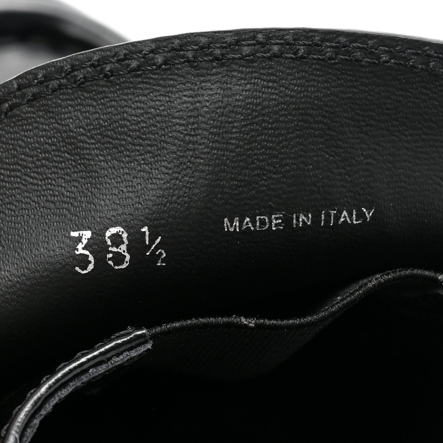 Spazzolato Metal Triangle Logo 50mm Loafers 38.5 Black