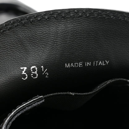 Prada Spazzolato Metal Triangle Logo 50mm Loafers 38.5 Black 8 of 9