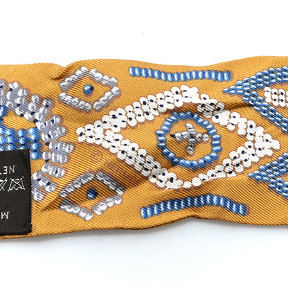 Hermes Silk Kelly En Perles Twilly Miel Bleu Jean Cream 4 of 4