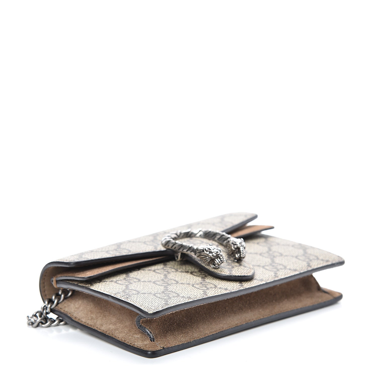 Gucci GG Supreme Monogram Super Mini Dionysus Shoulder Bag Taupe 3 of 10