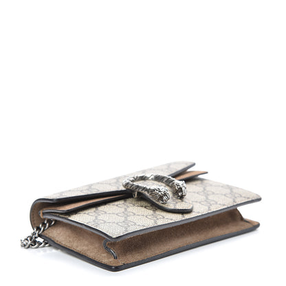 Gucci GG Supreme Monogram Super Mini Dionysus Shoulder Bag Taupe 3 of 10