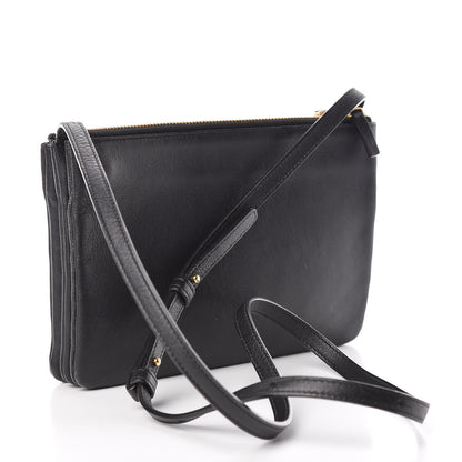 Celine Lambskin Small Trio Crossbody Bag Black 3 of 18