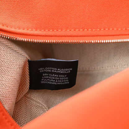 Hermes Canvas Small Bride-A-Brac Pouch Orange Burgundy 8 of 10
