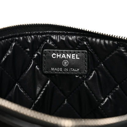 Chanel Patent Calfskin Quilted Medium Cosmetic Case Black 6 of 8