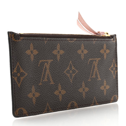 Louis Vuitton Monogram Josephine Wallet Zippered Insert Rose Ballerine 3 of 7