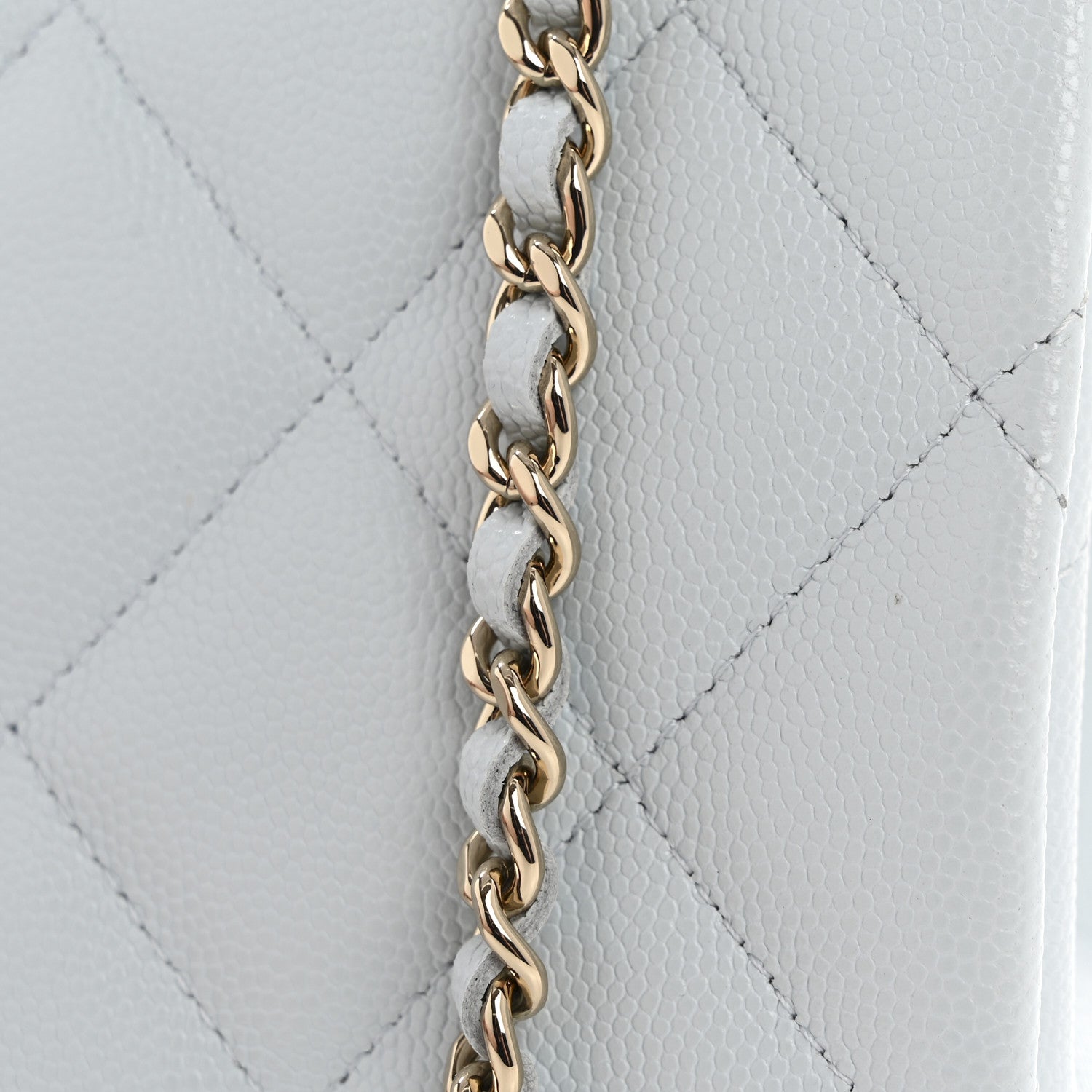 Chanel Caviar Quilted Mini Retro Twist Top Handle Flap Light Blue 12 of 12