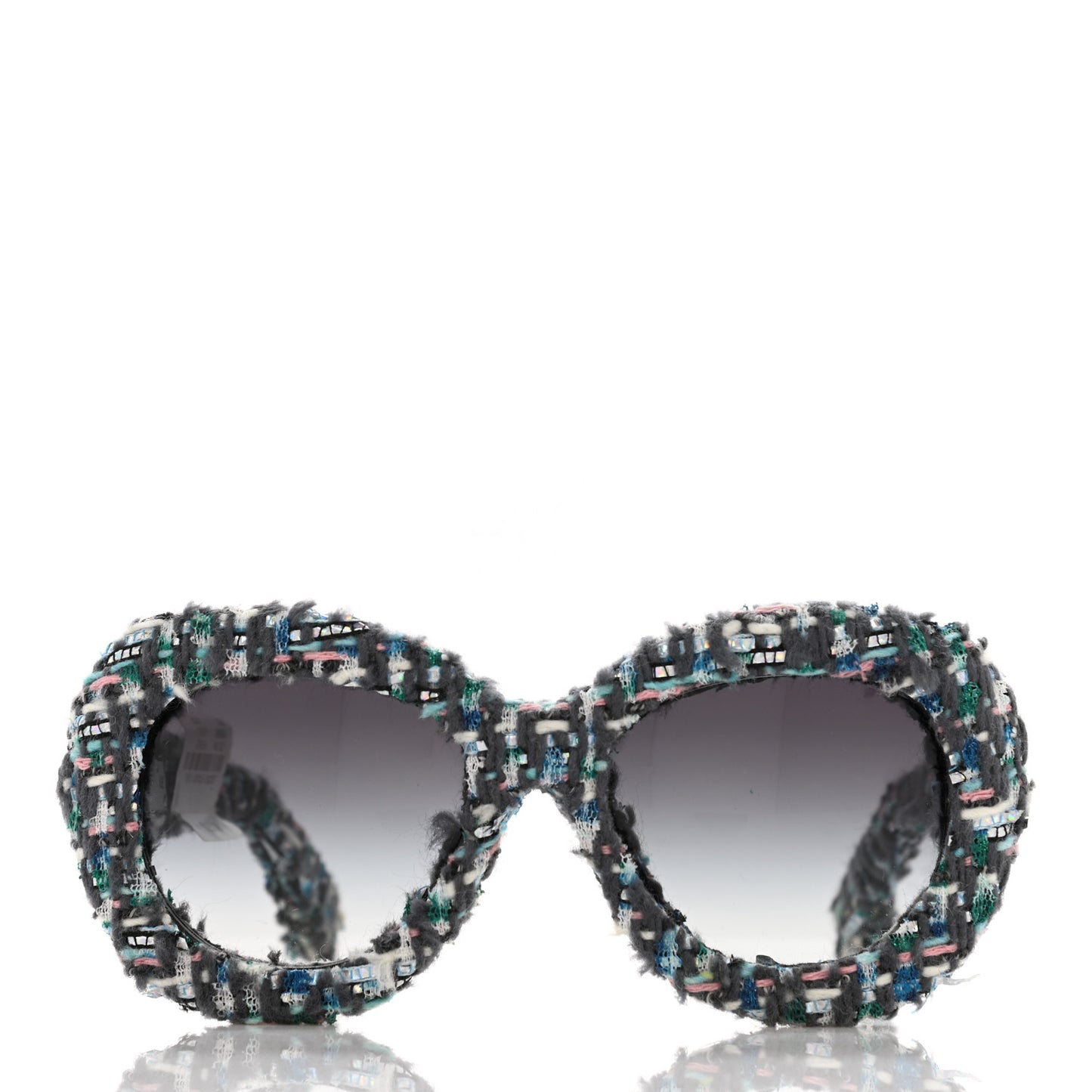 Tweed Sunglasses 71085 Blue Multicolor