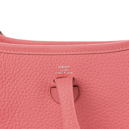Hermes Taurillon Clemence Amazone Evelyne TPM Rose Azalee Rouge Pivoine 8 of 12