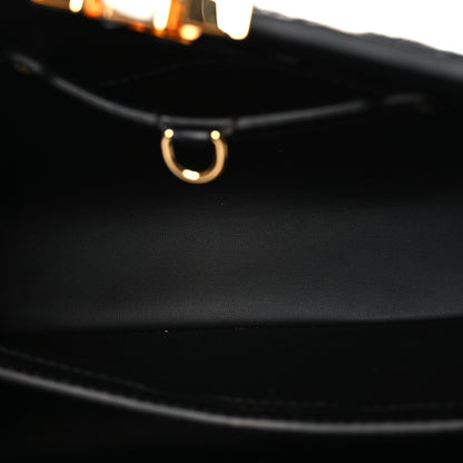 Louis Vuitton Calfskin Since 1854 Embroidered Capucines PM Black 5 of 9