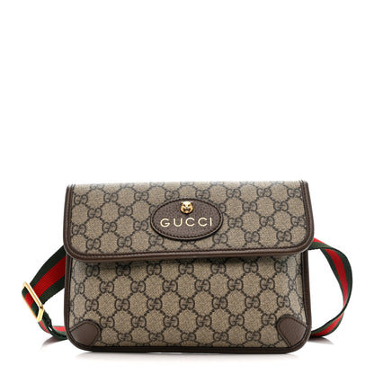Gucci GG Supreme Monogram Neo Vintage Web Belt Bag Brown 1 of 16