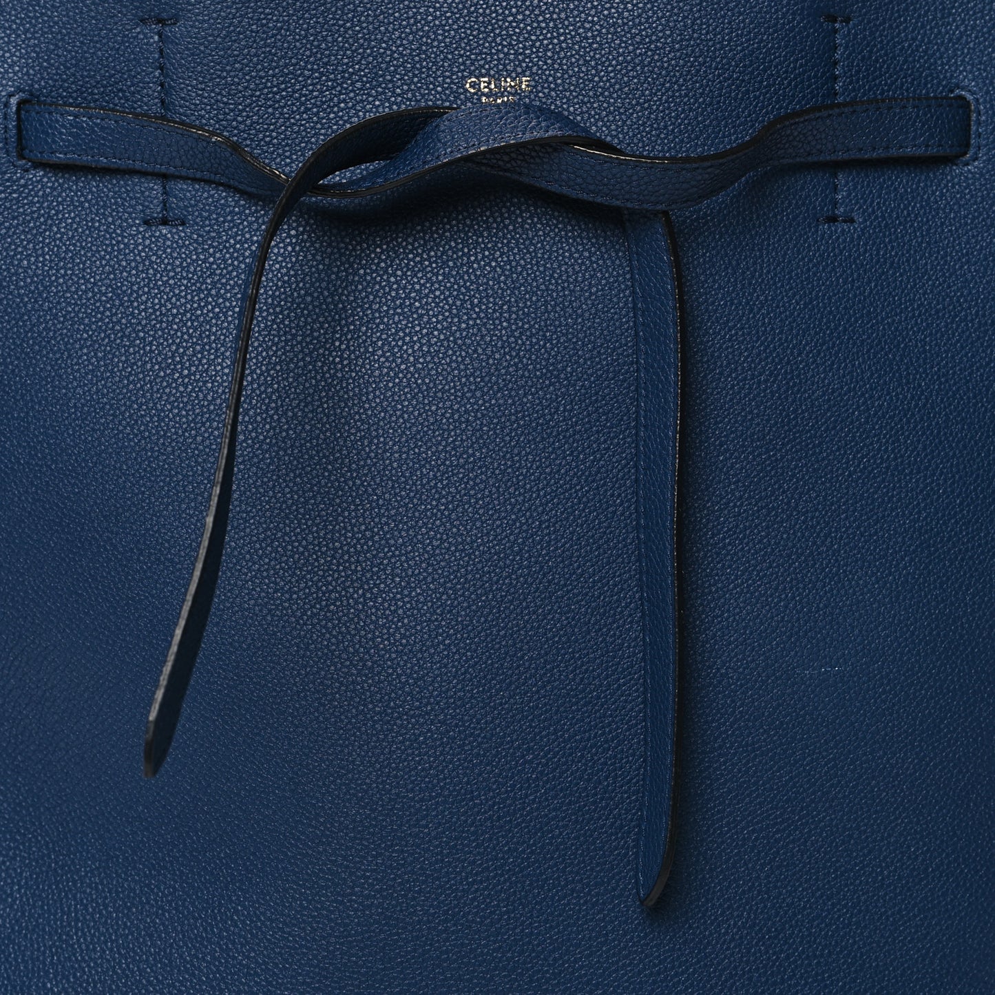 Soft Grained Calfskin Small Belt Cabas Phantom Dark Blue