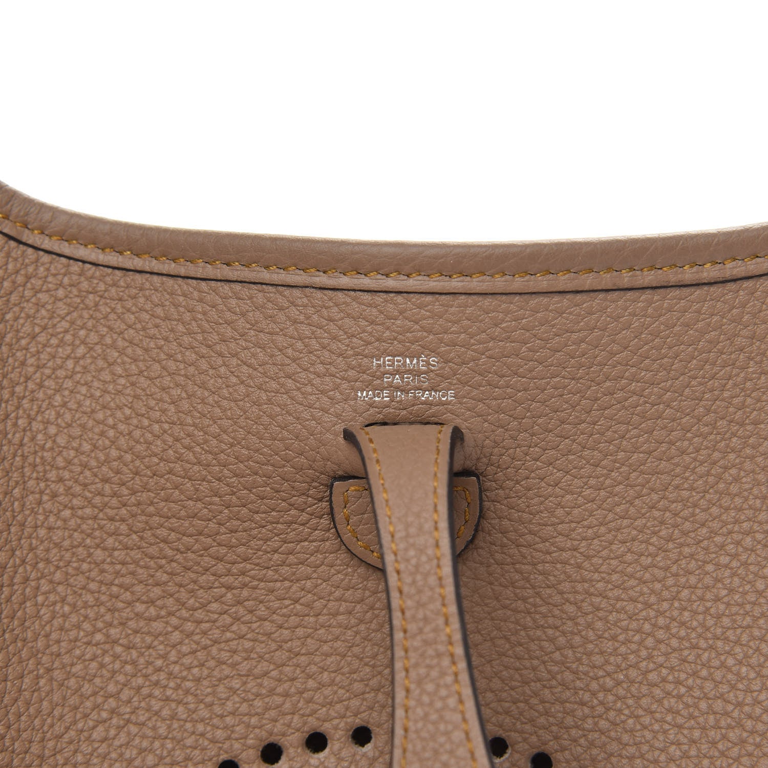 Hermes Taurillon Maurice Zigzag Evelyne TPM Beige Weimar 6 of 10
