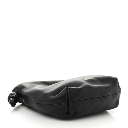 Loewe Mellow Nappa Donut Chain Mini Flamenco Knot Clutch Black 4 of 10
