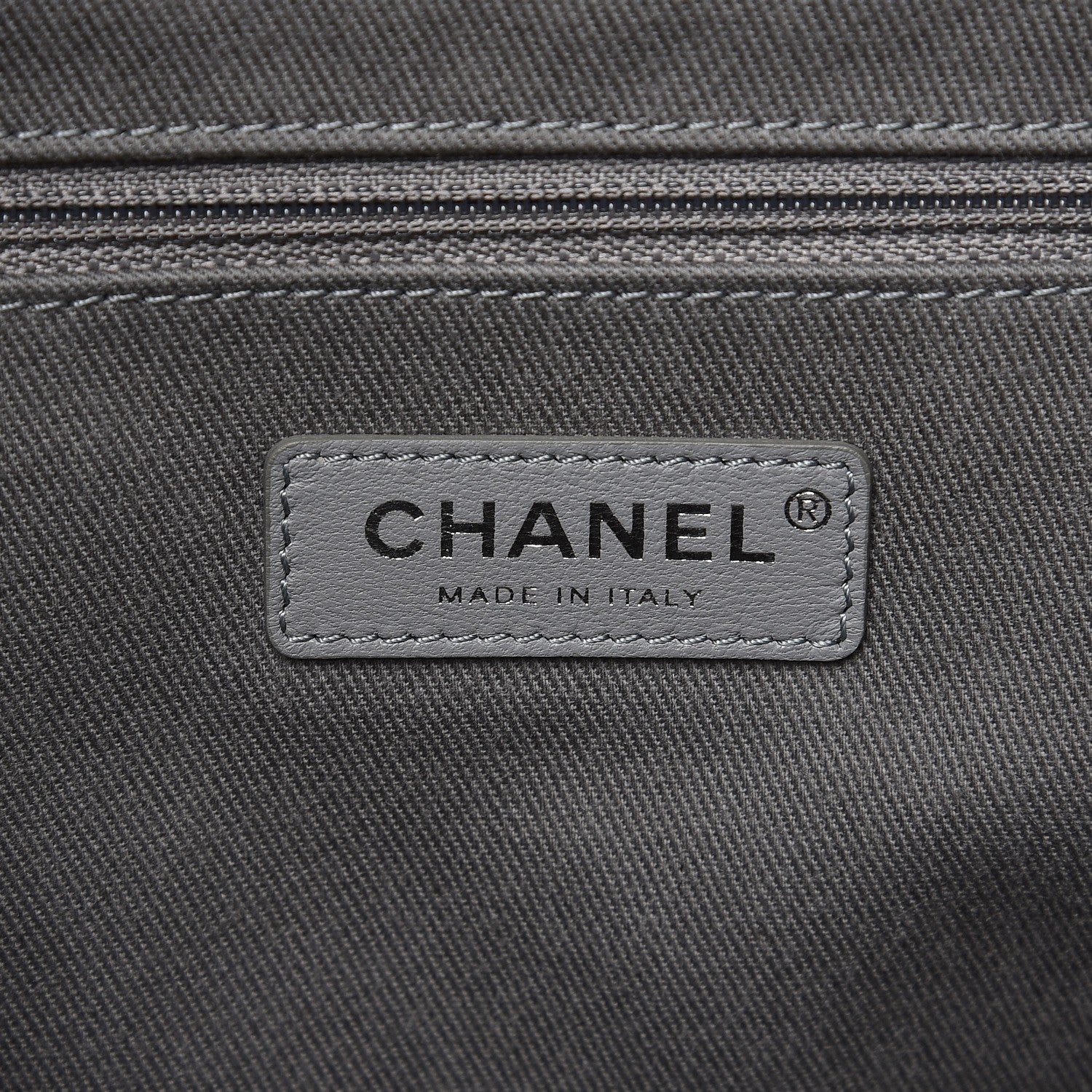 Chanel Woven Straw Raffia Large Deauville Tote Grey 6 of 8