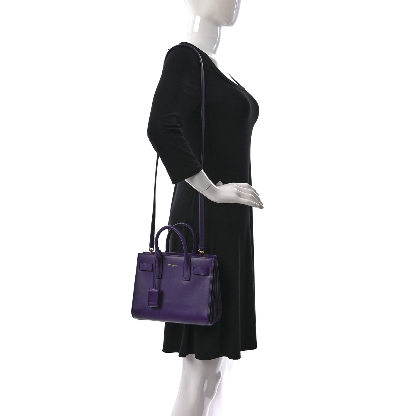 Calfskin Nano Sac De Jour Purple