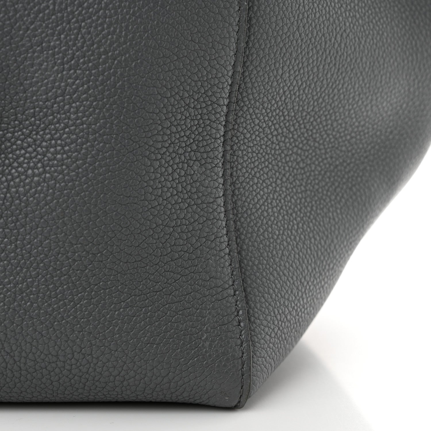 Celine Soft Grained Calfskin Small Belt Cabas Phantom Medium Grey 11 of 13
