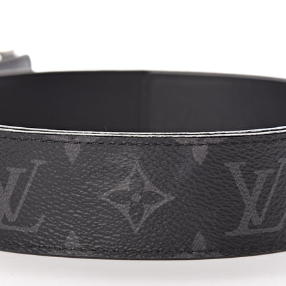 Louis Vuitton Calfskin Monogram Eclipse LV Initiales Reversible Belt 80 32 7 of 7