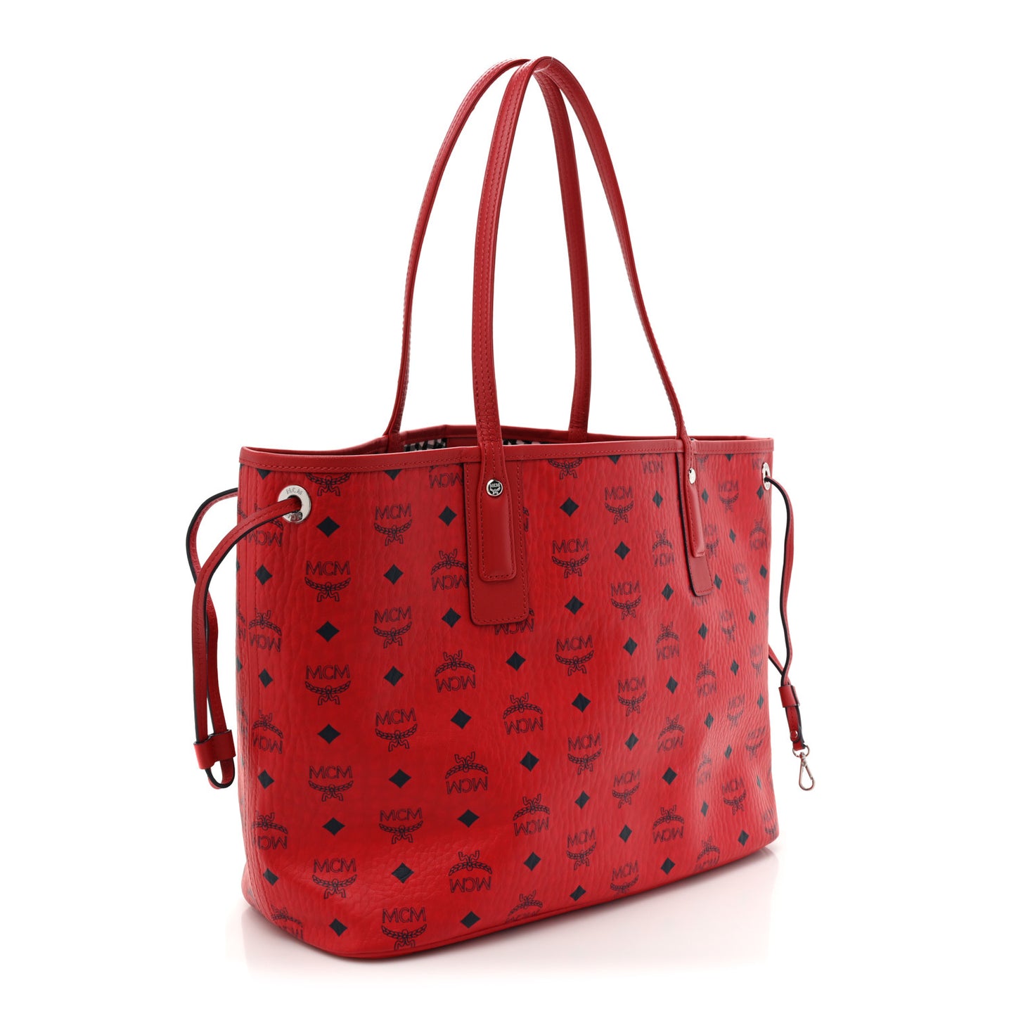 Visetos Large Liz Reversible Shopper Tote Ruby Red
