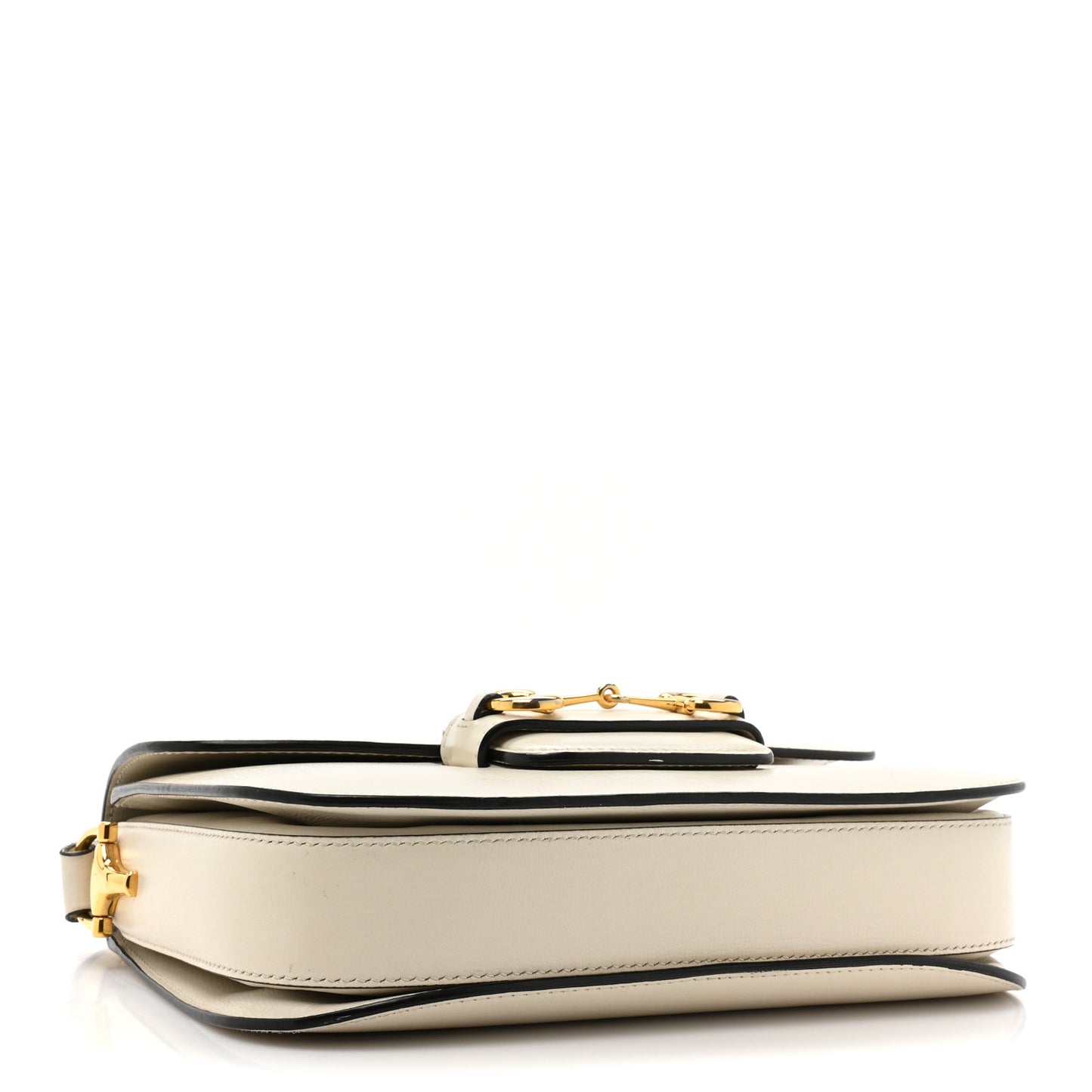 Azalea Calfskin Horsebit 1955 Shoulder Bag Mystic White