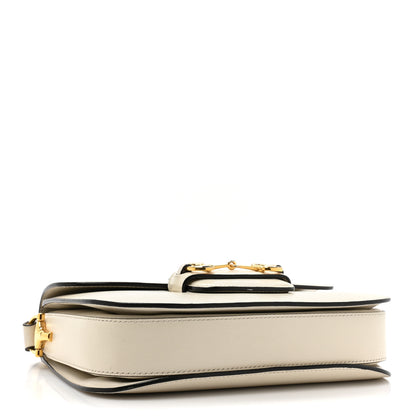 Gucci Azalea Calfskin Horsebit 1955 Shoulder Bag Mystic White 4 of 16