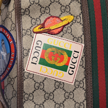 Gucci Soft GG Supreme Monogram Courrier Large Duffle Bag Beige New Acero Multicolor 12 of 15