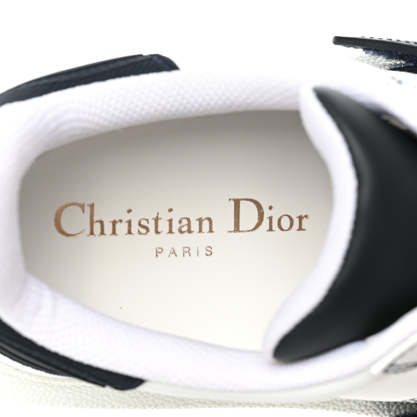 Calfskin Bi-Color Dior-ID Platform Sneakers 37 White Deep Blue