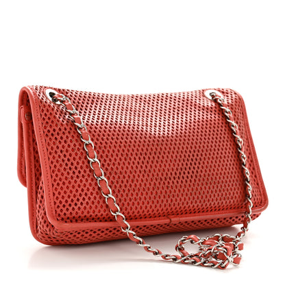 Chanel Perforated Calfskin Large Up In The Air Flap Red 3 of 14