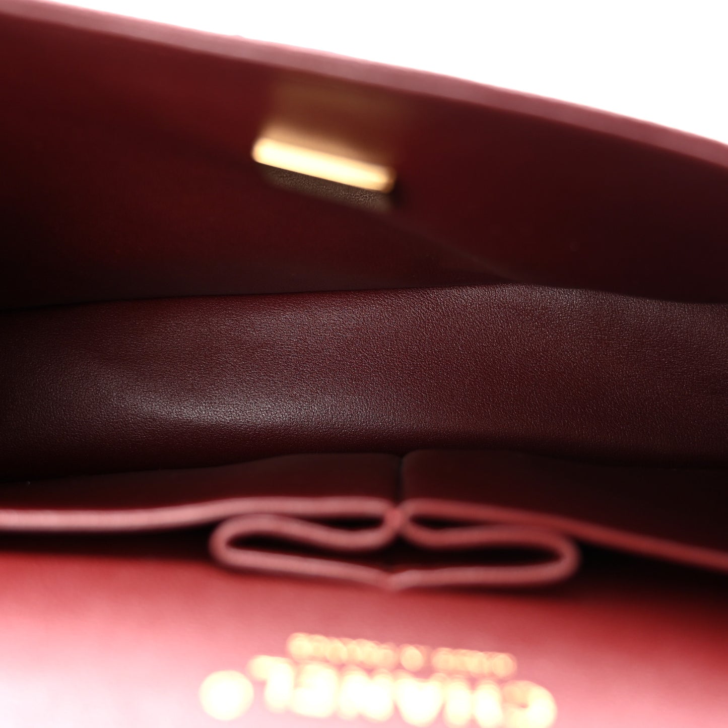Caviar Quilted Medium Double Flap Burgundy
