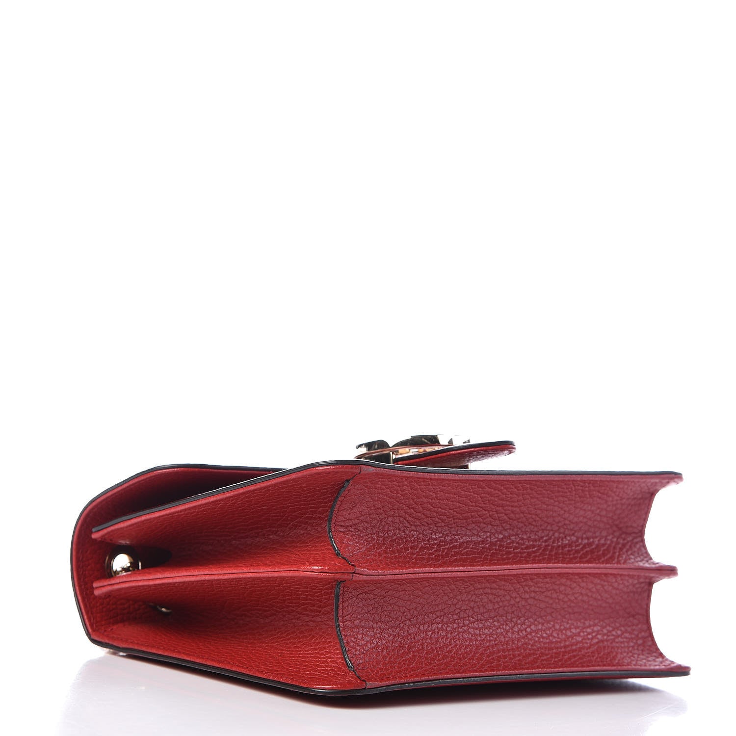 Gucci Dollar Calfskin Small Interlocking G Shoulder Bag Red 4 of 9