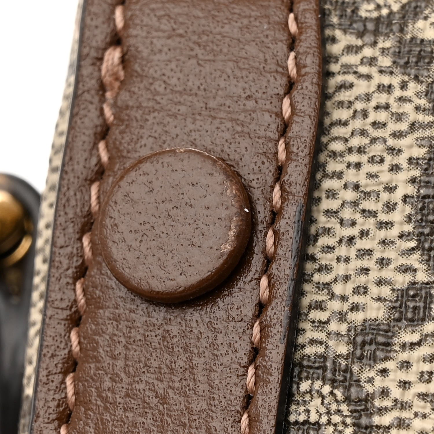Gucci GG Supreme Monogram Mini Horsebit 1955 Shoulder Bag Beige Brown Sugar 11 of 14