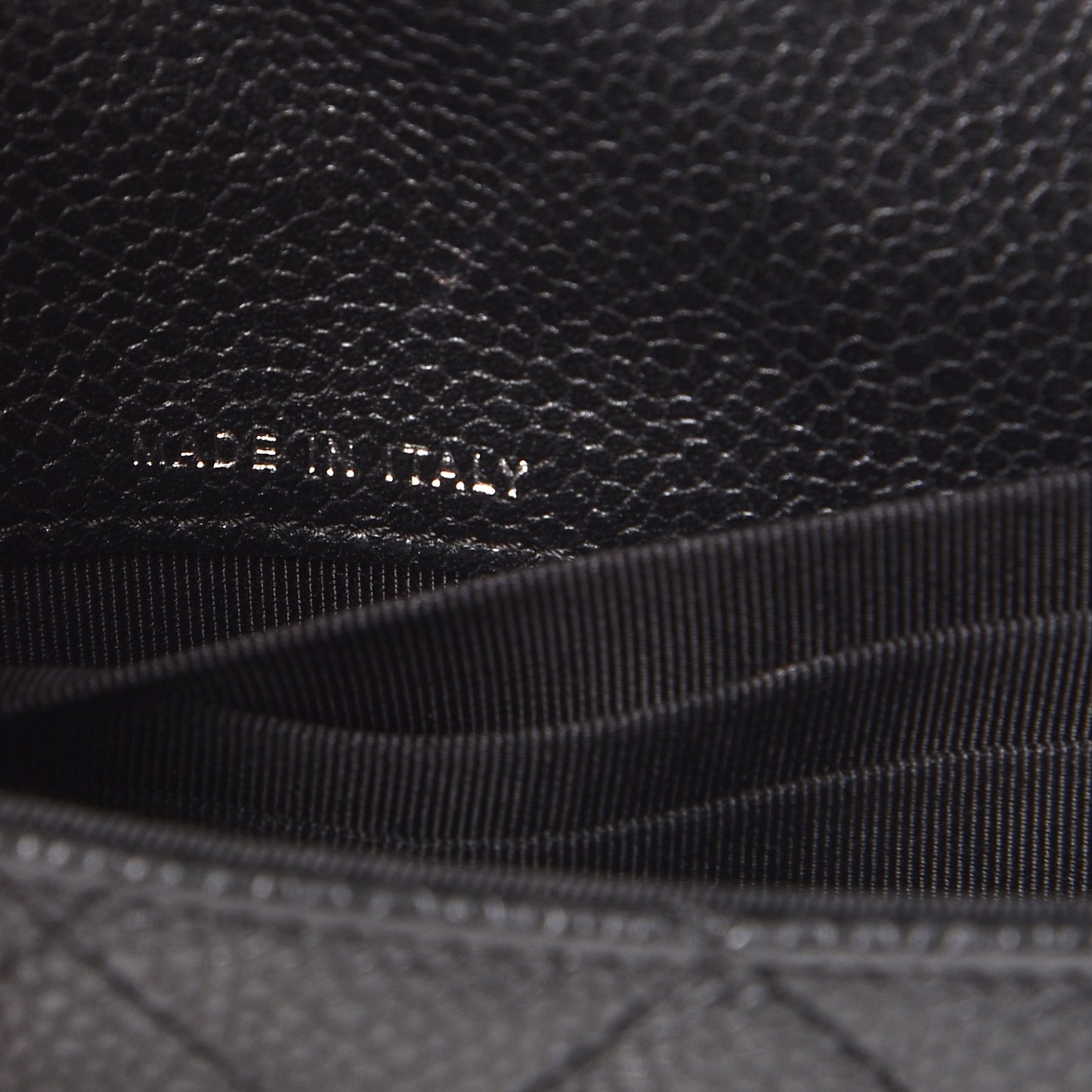 Caviar Quilted Travel Wallet Black