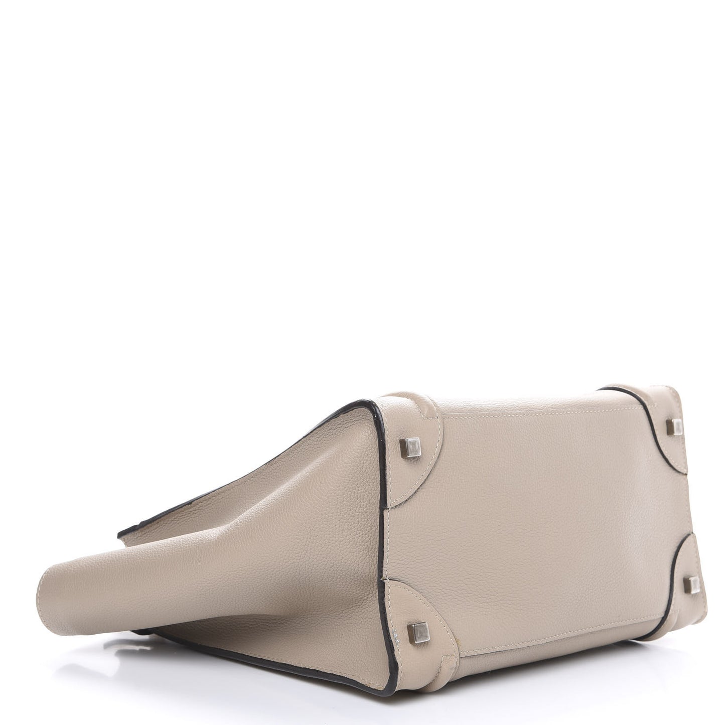 Drummed Calfskin Mini Luggage Dune