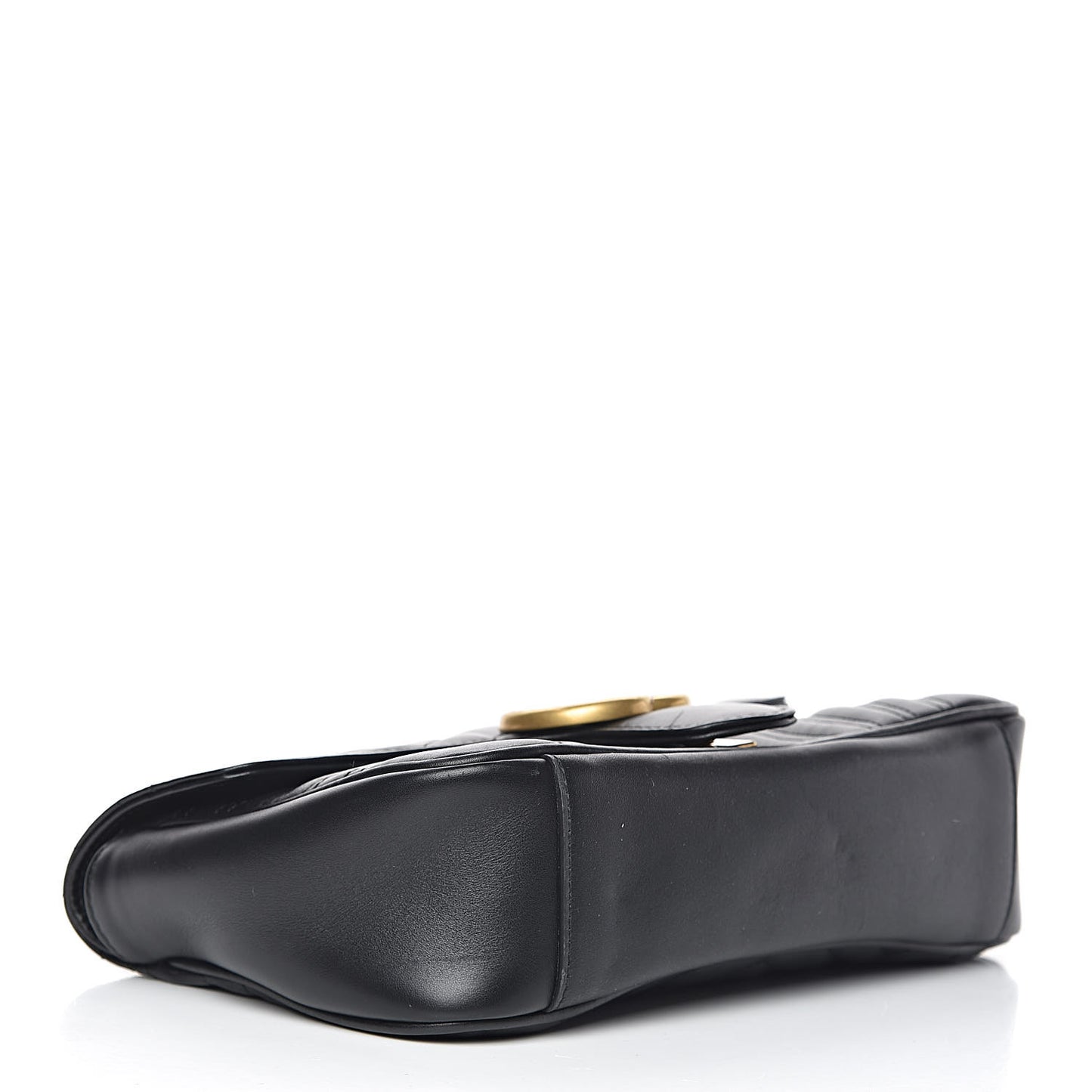 Calfskin Matelasse Small GG Marmont Shoulder Bag Black