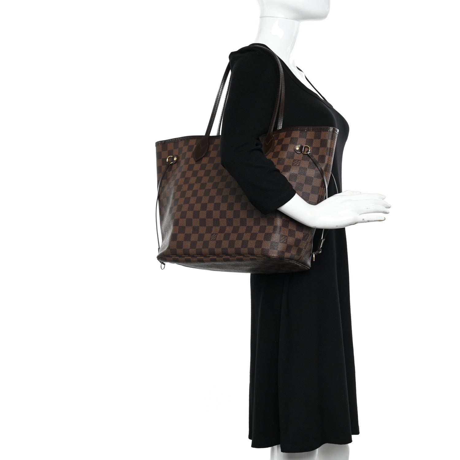 Louis Vuitton LOUIS VUITTON Damier Ebene Neverfull MM 2 of 13