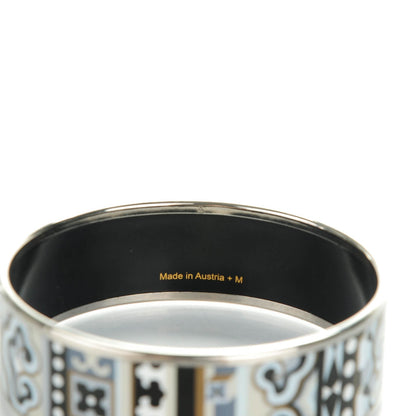 Hermes Enamel Printed Wide La Femme Aux Semelles de Vent Bracelet 65 4 of 5