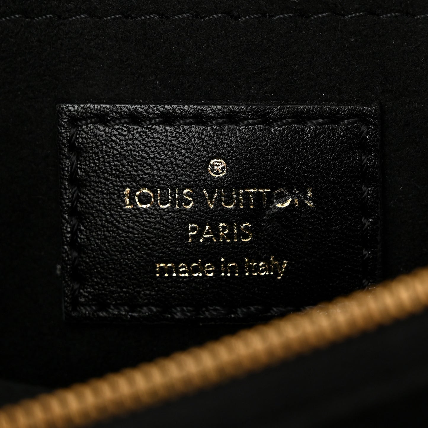 Calfskin LV New Wave Chain Bag Black