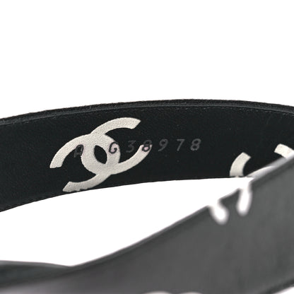 Chanel Printed Lambskin Coco Beach Thong Sandals 41 Black White 8 of 9