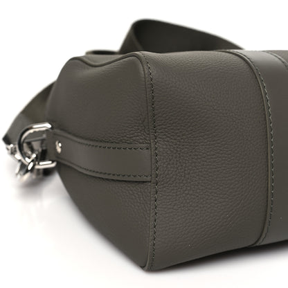 Louis Vuitton Grained Calfskin Aerogram City Keepall Gris 8 of 9