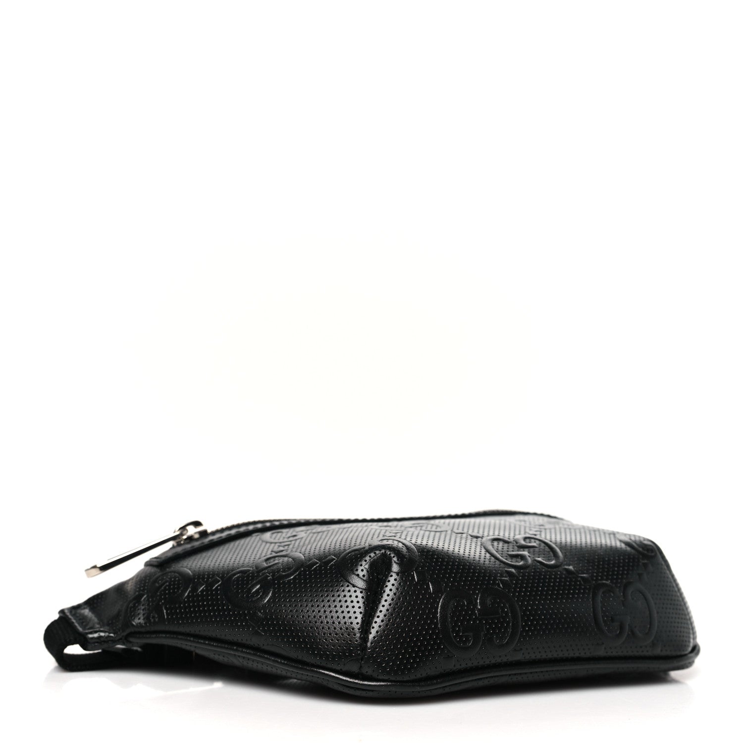 Gucci Calfskin GG Tennis Embossed Belt Bag Black 4 of 10