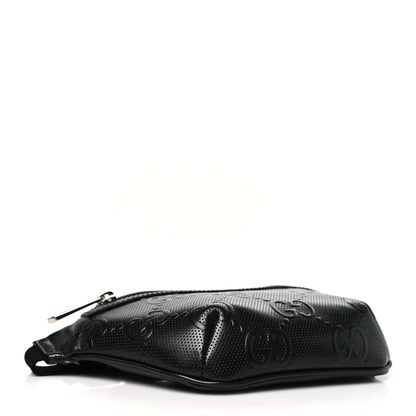 Gucci Calfskin GG Tennis Embossed Belt Bag Black 4 of 10